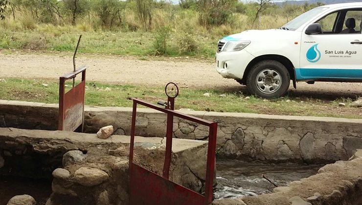 Los usuarios de canales pueden solicitar su turno para riego en San Luis Agua