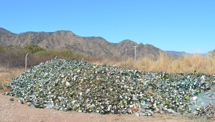 Planta “El Jote”: recuperaron más de 30 mil kilos de vidrio