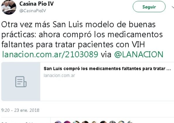 El Vaticano reconoce la política humanitaria de San Luis de adquirir medicamentos para pacientes con VIH