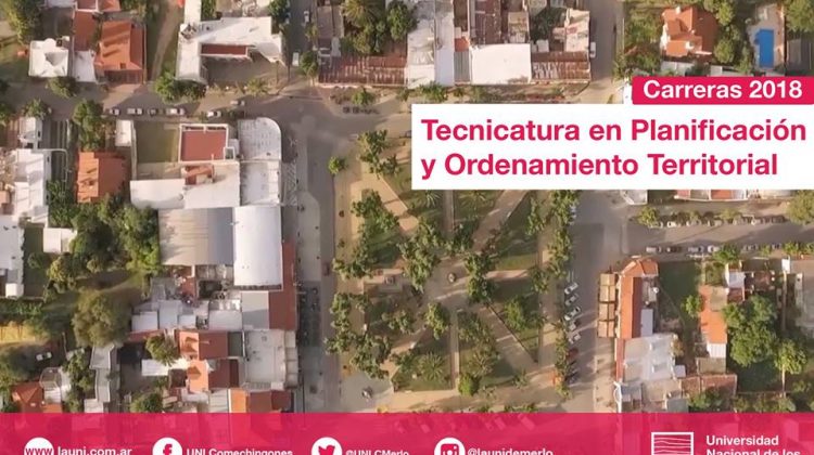 Conocé la Tecnicatura en Planificación y Ordenamiento Territorial de la UNLC