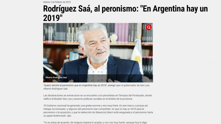 Clarín y Ámbito Financiero se hicieron eco de las declaraciones de Alberto