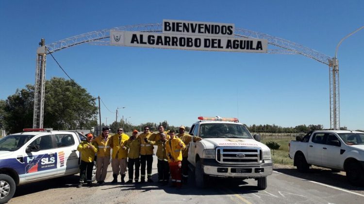 Ya están en San Luis los brigadistas que combatieron incendios en La Pampa