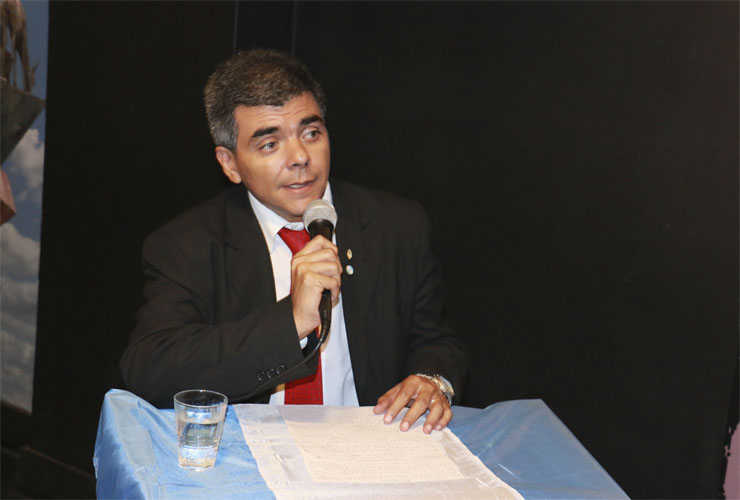 El profesor de historia César Romero brindó una charla en homenaje a José de San Martín en el MUHSAL.