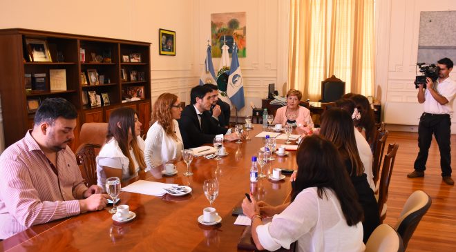 La reunión se realizó en el Palacio de Justicia y fue encabezada por la presidenta del Superior Tribunal de Justicia, Lilia Ana Novillo.