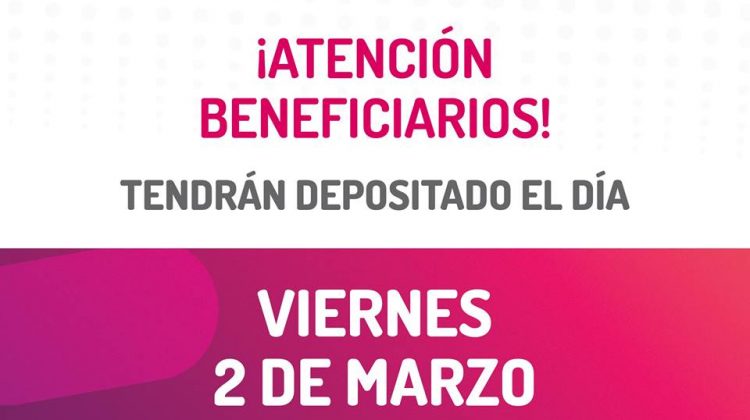 Este viernes se deposita la beca “Soñamos Junto a Vos”