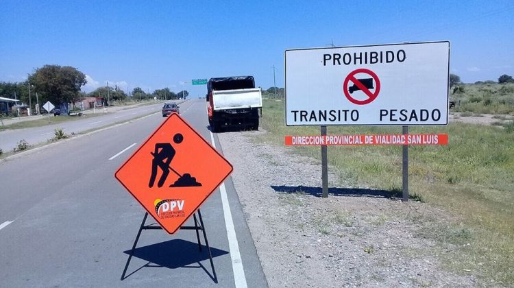 Repusieron señales informativas en el tramo San Luis-Nogolí