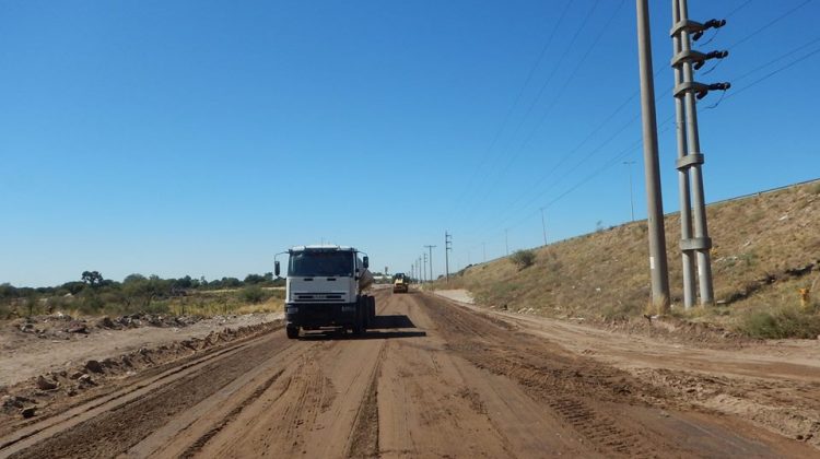 Avanza la obra del nuevo retorno en la Autopista de las Serranías Puntanas