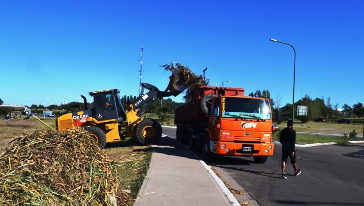 Vialidad Provincial asiste en la limpieza del río San Luis