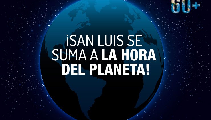 San Luis se suma a la 12ª edición de “La Hora del Planeta”