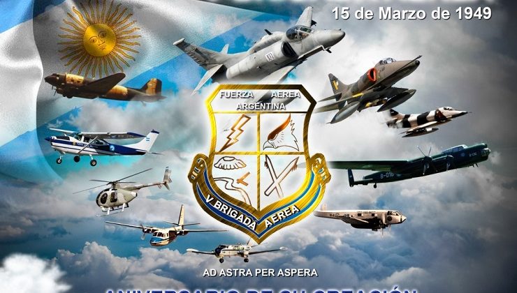 Conmemorarán la creación de la V Brigada Aérea