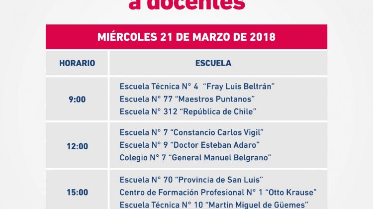 Este miércoles inicia la entrega de tabletas a docentes de la ciudad de San Luis