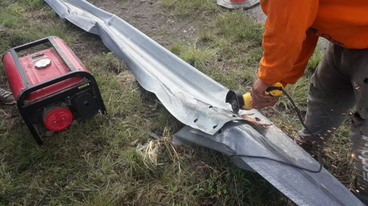 Repararon guardarrails dañados en la Autopista por la Paz en el Mundo