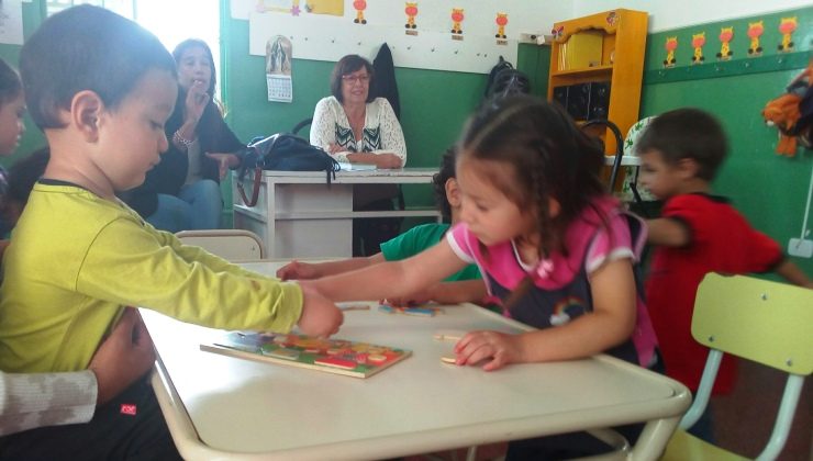 Adriana Bazzano visitó el Jardín Maternal “Arco Iris”