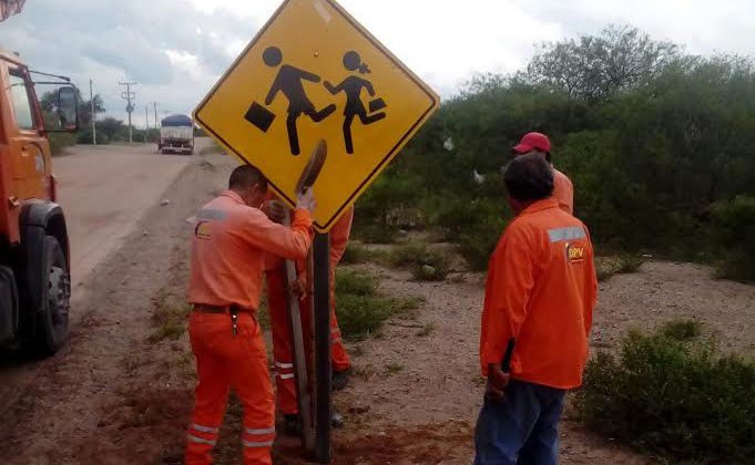Mejoraron la señalización en el paraje Naranjo Esquino