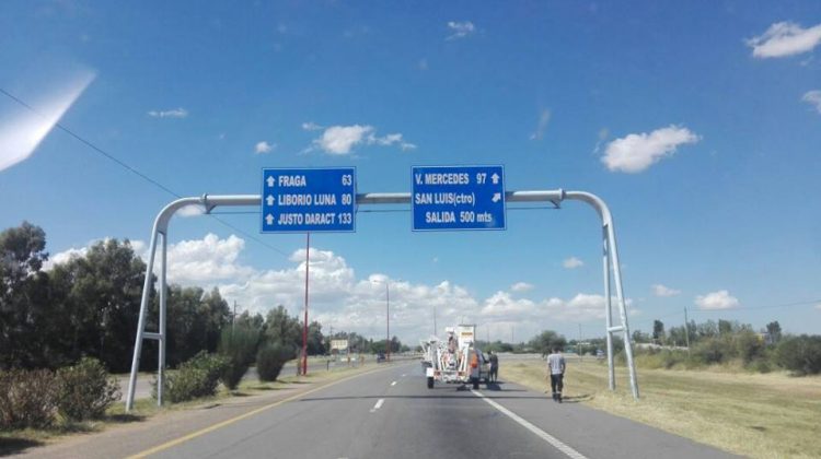 Colocaron 75 nuevos carteles en rutas y autopistas