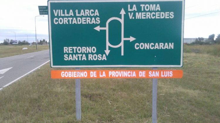 Sumaron 55 carteles en la Ruta Nº 20 y en la Autopista de los Comechingones