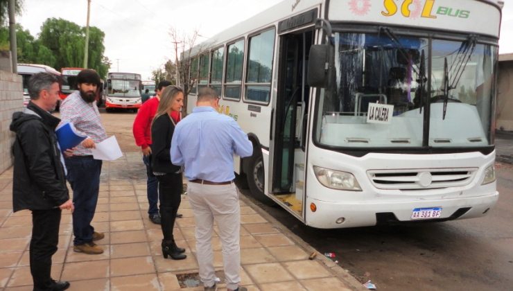 Inspeccionaron el parque móvil de las empresas del servicio interurbano 