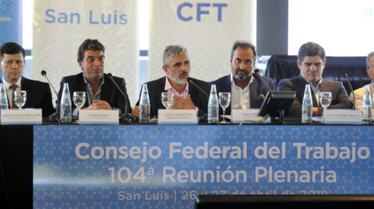 La 104ª Reunión Plenaria del Consejo Federal del Trabajo se desarrolla en San Luis