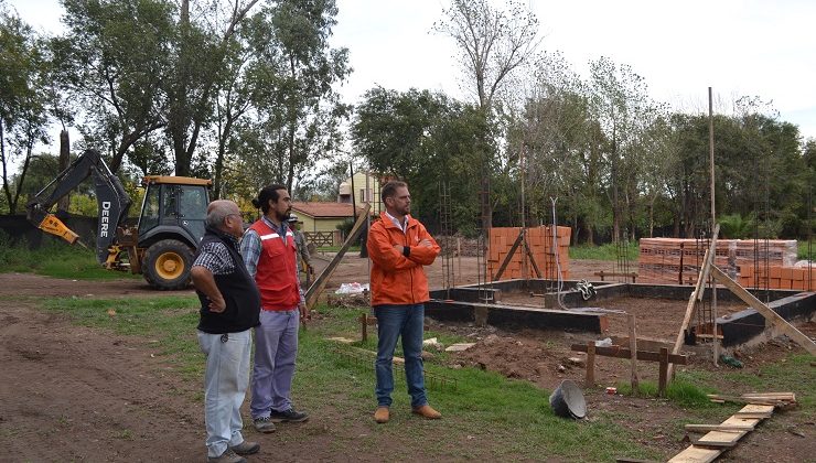 La obra del Club San Martín de Merlo progresa a paso firme