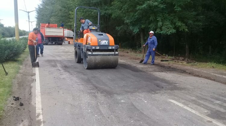 Reparación en el acceso a Santa Rosa del Conlara