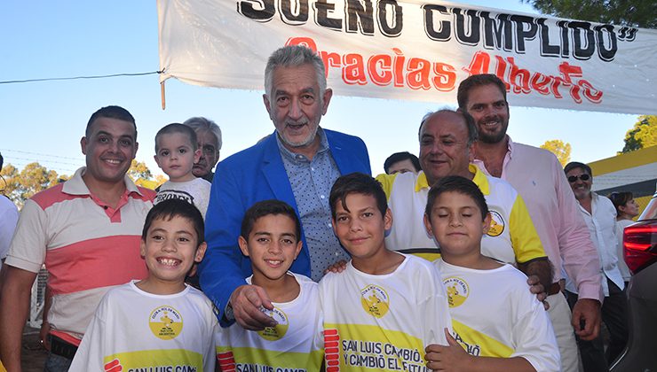 “Estoy contento porque este club podrá darle contención a más chicos y seguir creciendo”