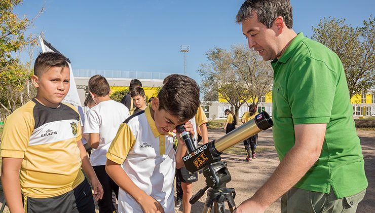 Los talleres del Parque Astronómico llegaron a la Escuela Generativa del Club GEPU