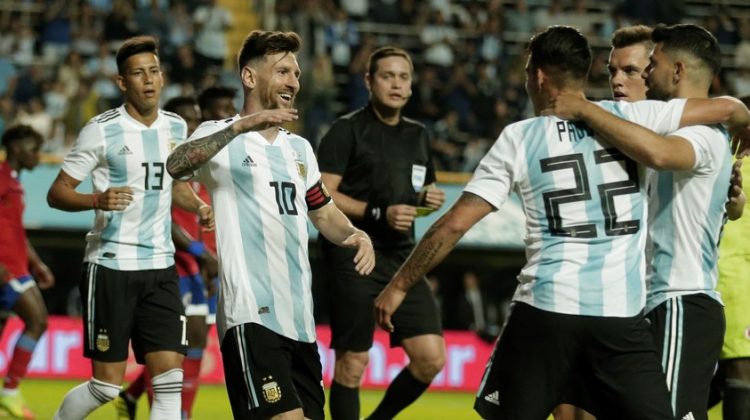 La Selección se despidió de su público con un concierto de Messi y una goleada ante Haití