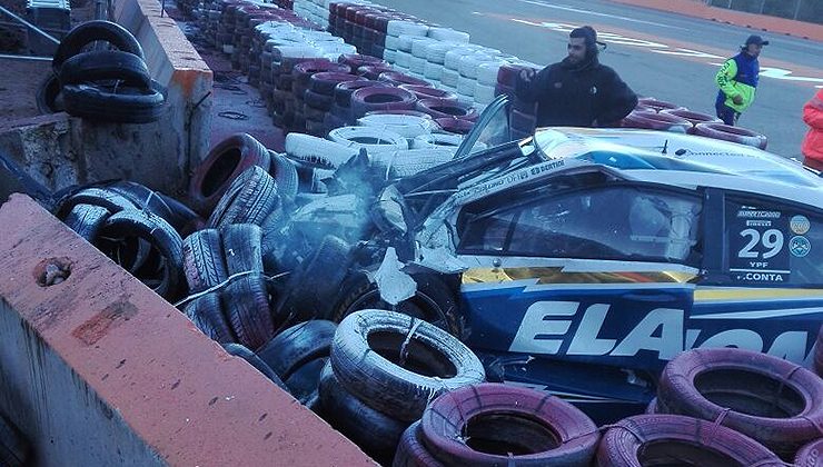 Pese a un duro accidente, las medidas de seguridad respondieron a pleno
