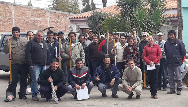 Personal de San Luis Agua de Concarán, San Francisco y Luján recibió nuevas herramientas de trabajo