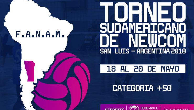 San Luis será sede del Torneo Sudamericano de Newcom