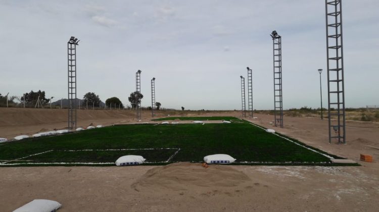 La construcción del Club Deportivo La Punta se encuentra en su etapa final