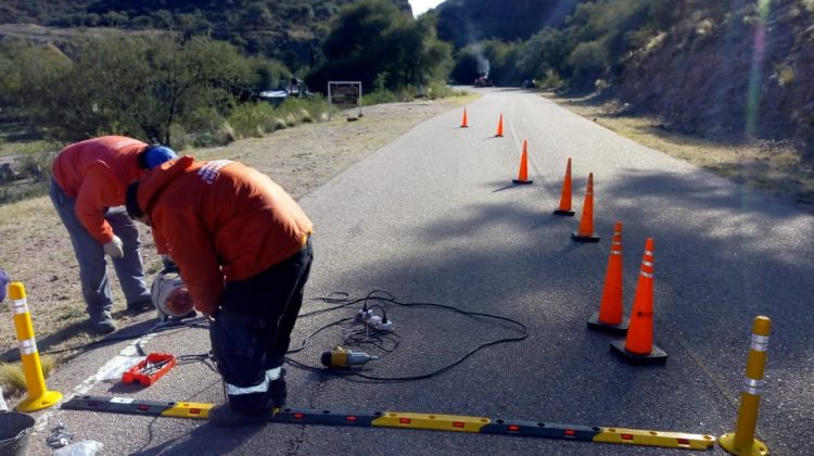 Se realizaron obras para mejorar la seguridad vial en el paraje Quebrada de San Vicente