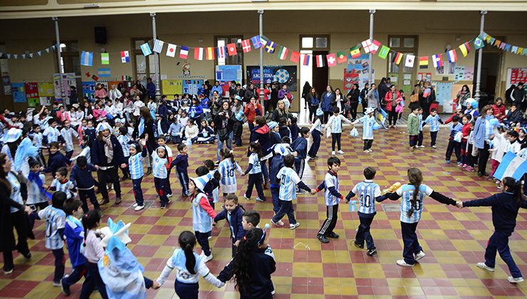 El Centro Educativo “Juan Pascual Pringles” palpita el Mundial