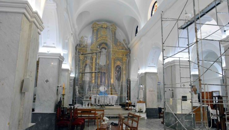 Para fines de julio estaría terminado el segundo campanario