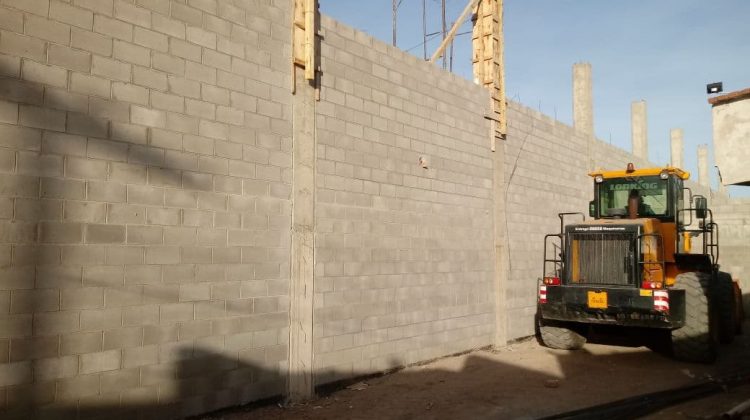 Progresa la construcción del nuevo polideportivo y remodelación del Club Huracán