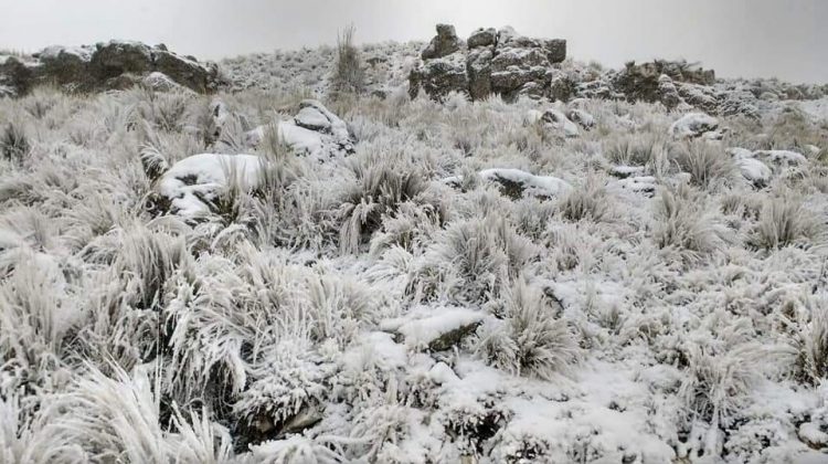 Por la nieve, cortaron el camino al Filo