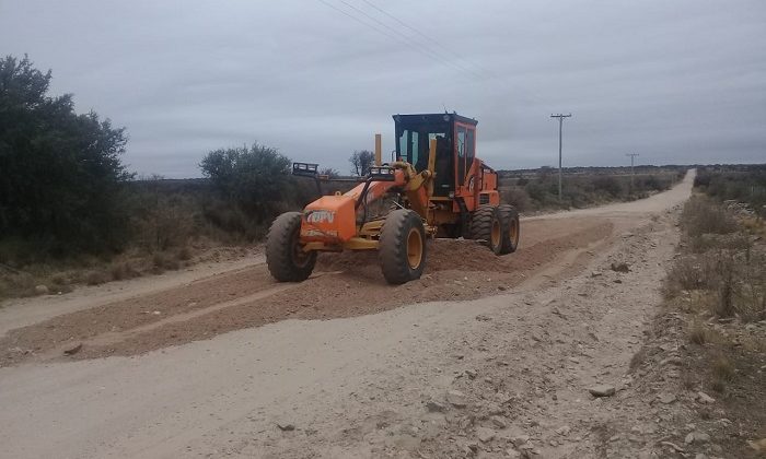 Comenzaron las obras viales en el paraje Las Aguadas