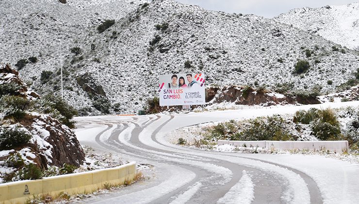 Pronóstico de nevadas para zonas serranas durante el miércoles