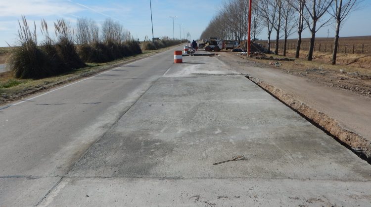 Progresa la obra en el kilómetro 762 de la Autopista de las Serranías Puntanas