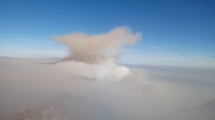 El intenso humo obligó a cortar la ruta Nogolí – Río Grande
