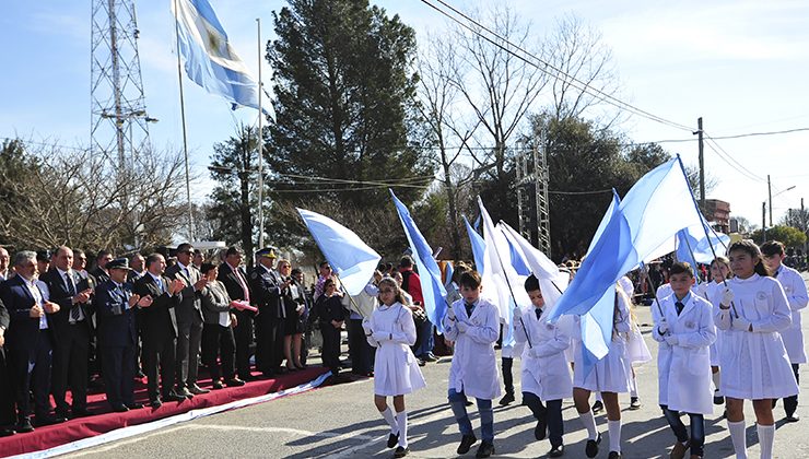 Justo Daract homenajeó a José de San Martín