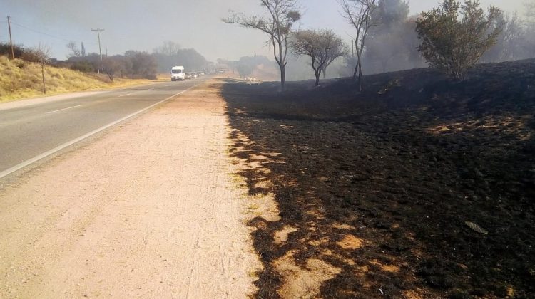 Extinguieron el incendio en Villa Larca