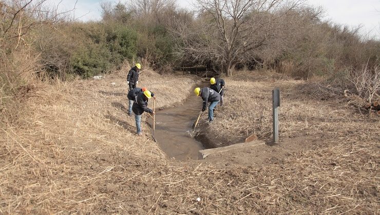 Trabajos de acondicionamiento y mejoras para la red hídrica de la zona del Valle del Conlara