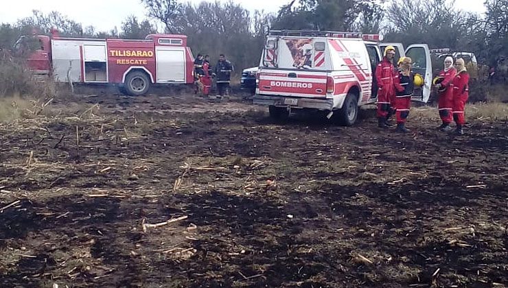 Bomberos controlaron el incendio cerca de Tilisarao