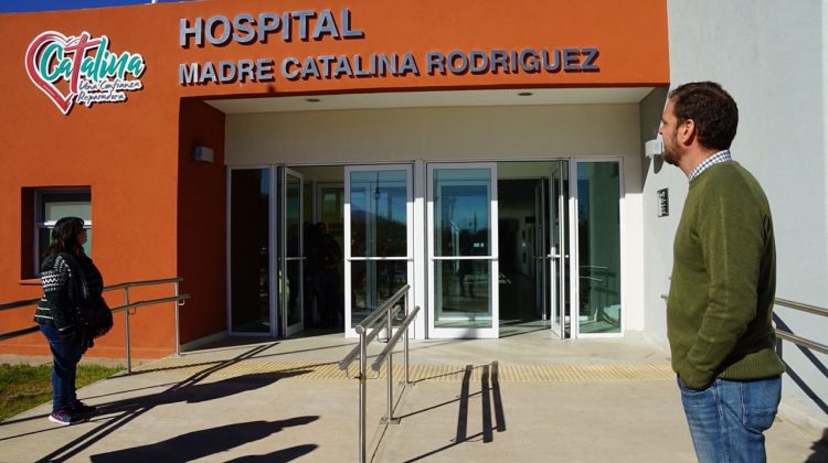 Tomasevich recorrió el hospital que reforzará el sistema de salud en Merlo y alrededores