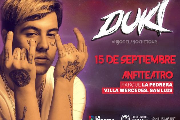 Duki se presenta el 15 de septiembre en “La Pedrera”