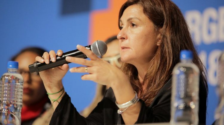 La ministra Calderón presentó el modelo de Escuelas Generativas en el Virtual Educa 2018