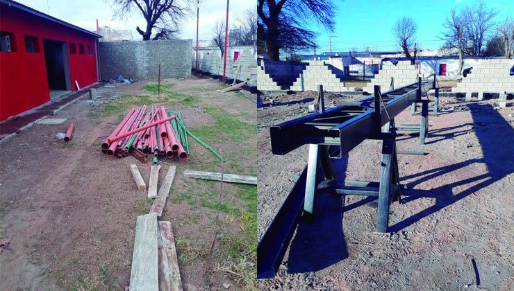 Progresa la obra del Club Sportivo Mercedes