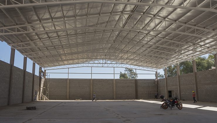 El polideportivo de Huracán tiene un 70 % de avance