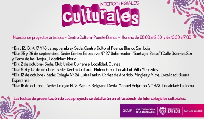 Inician las muestras de los proyectos artísticos